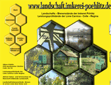Tablet Screenshot of landschaft.imkerei-poehlitz.de